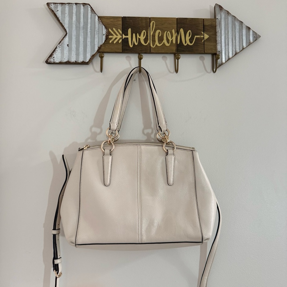 Coach Ivory Satchel with Crossbody Strap - Picture 5 of 16